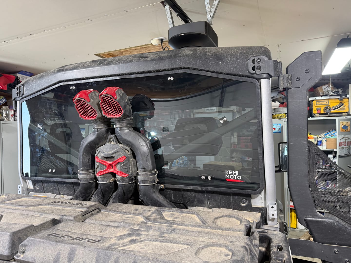 Customer photo review of Rear Tinted Windshield for Can-Am Defender HD5/8 /10/MAX