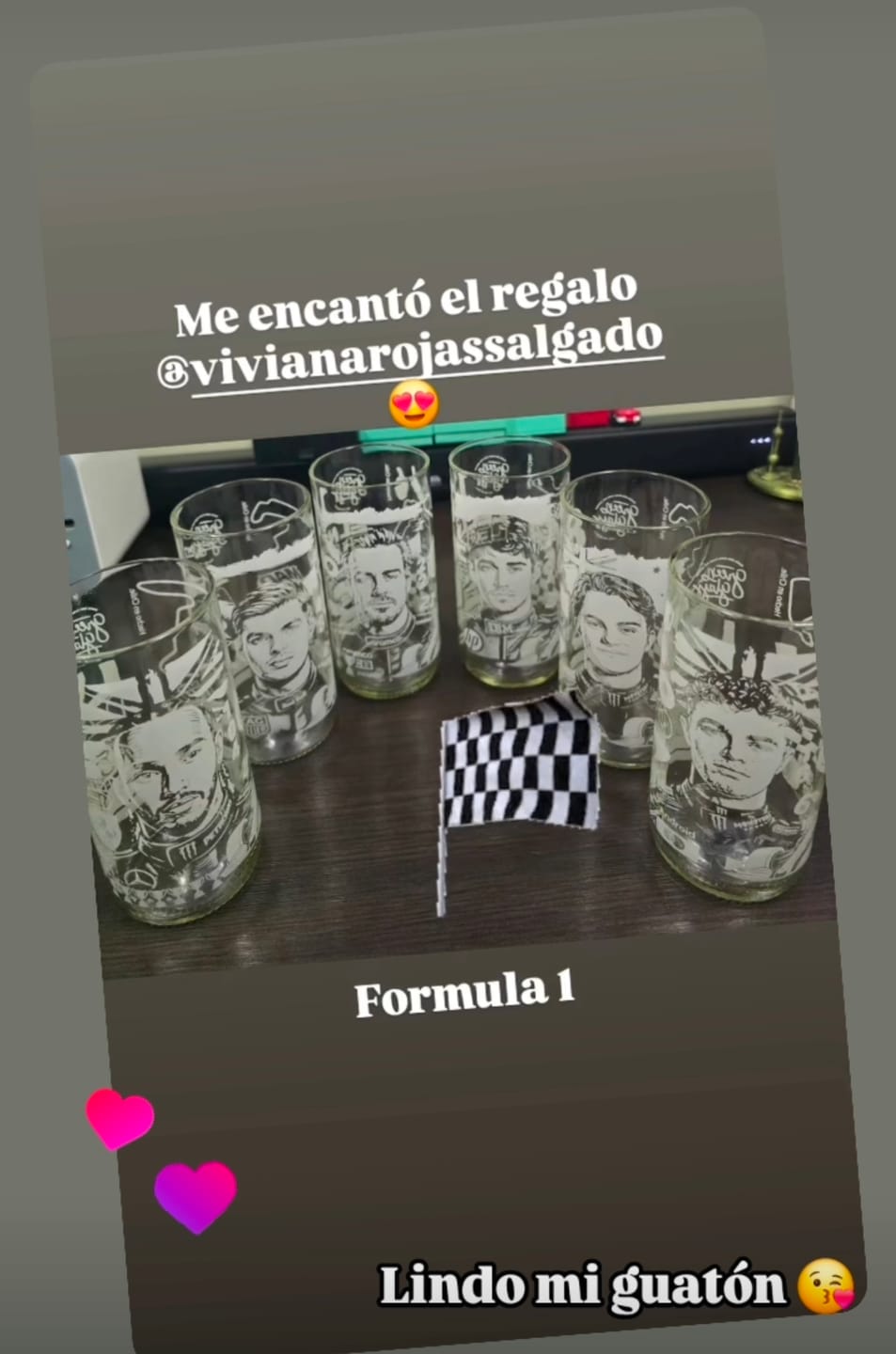 Customer photo review of Pole Position - Juego de 6 Vasos