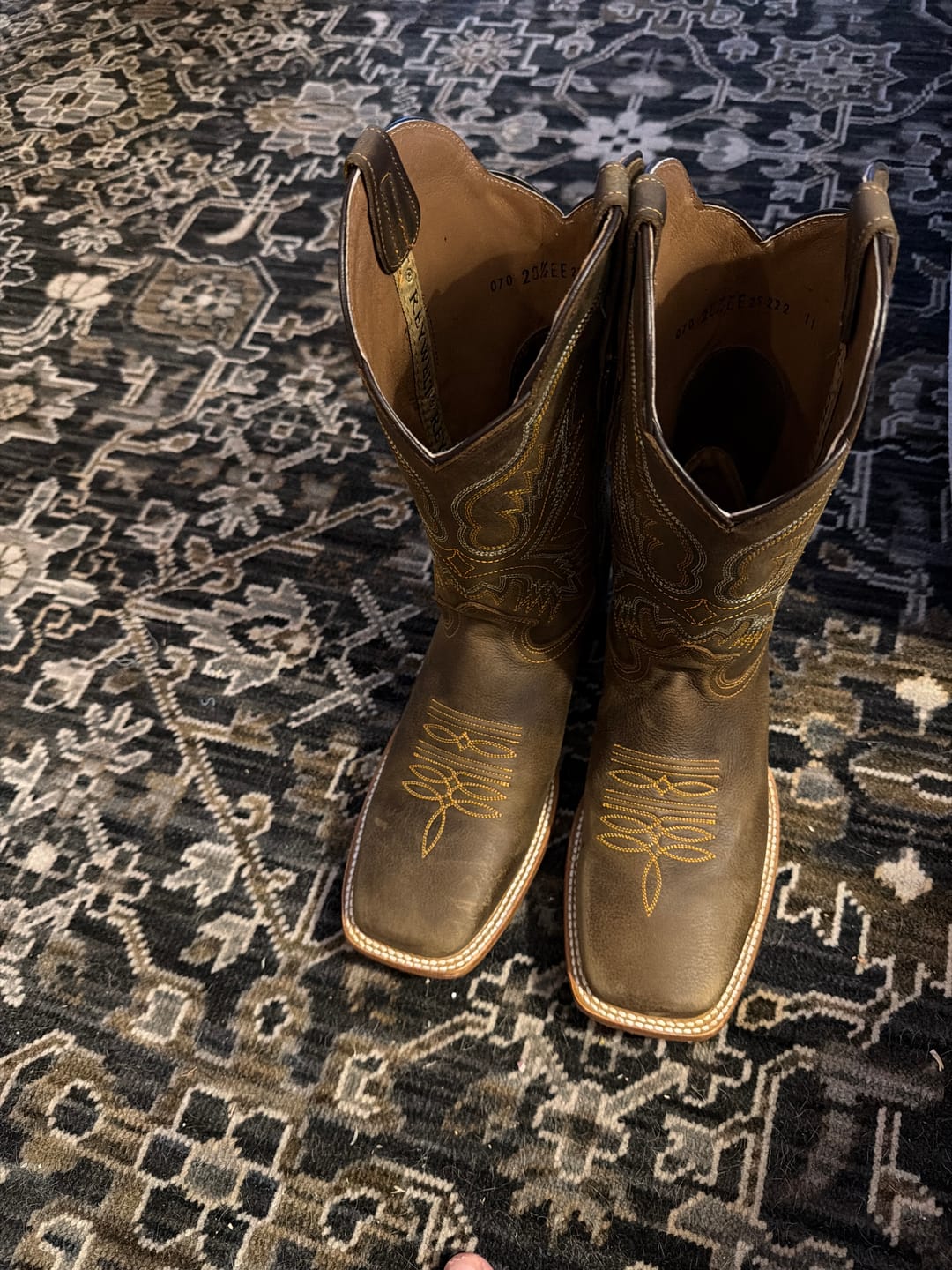 Customer photo review of Cowboy Boot Olive