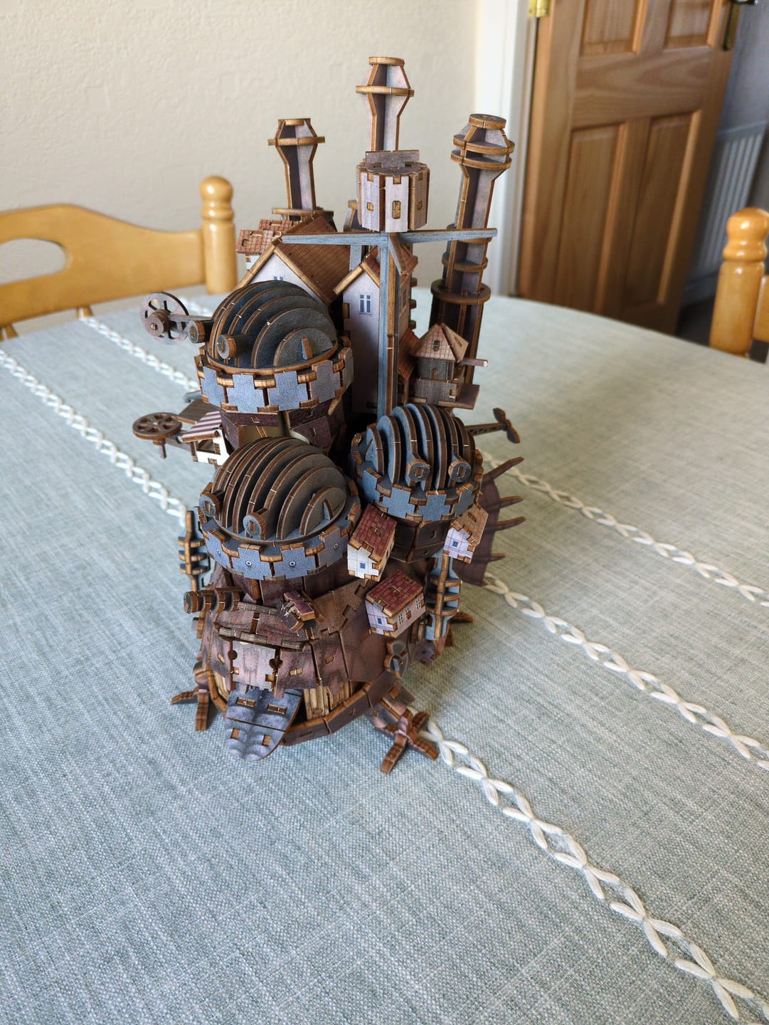 Customer photo review of Howl's Moving Castle 3D Wooden Puzzle