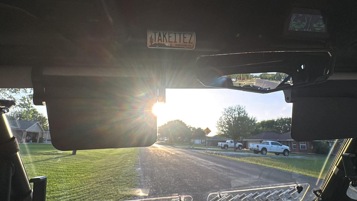 Customer photo review of EZ-Visor Universal UTV Sun Visor