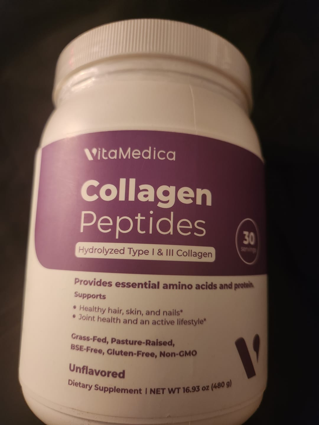 Customer photo review of Collagen Peptides Powder
