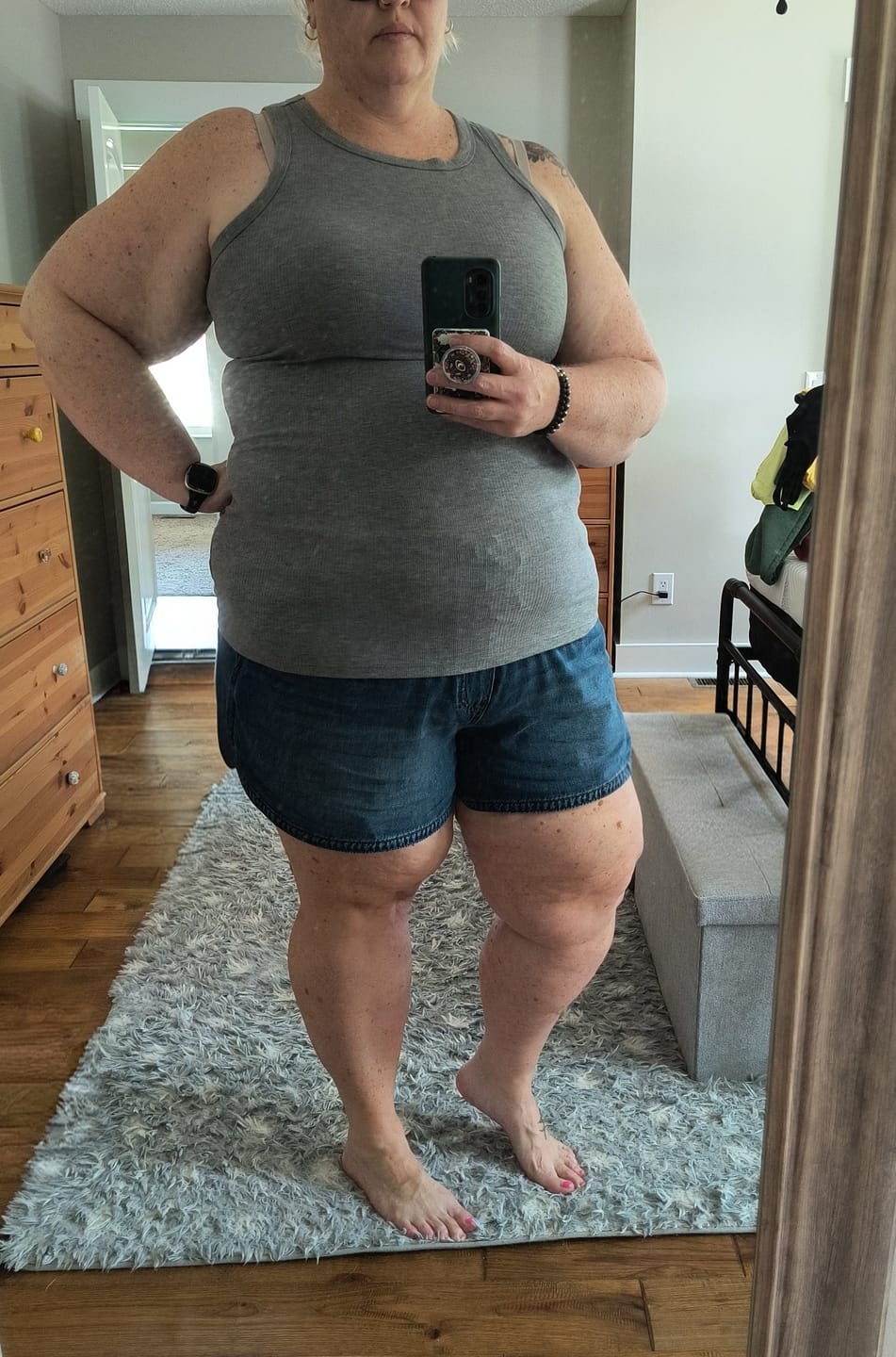Customer photo review of Ocean Air - Judy Blue Featherweight Shorts