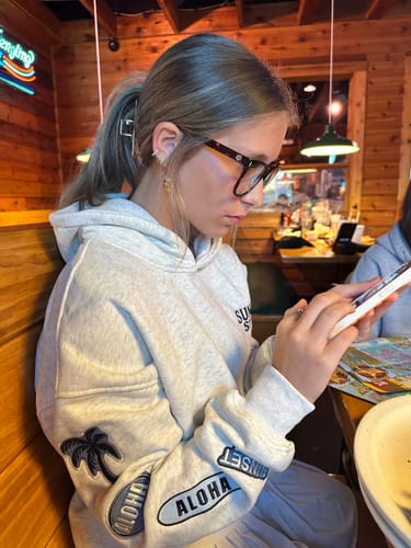 Customer photo review of Catch The Wave Patchwork Hoodie
