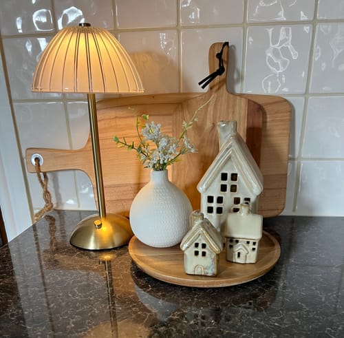 Customer photo review of Rustic Hanging Cottage Ornaments - Set of 2