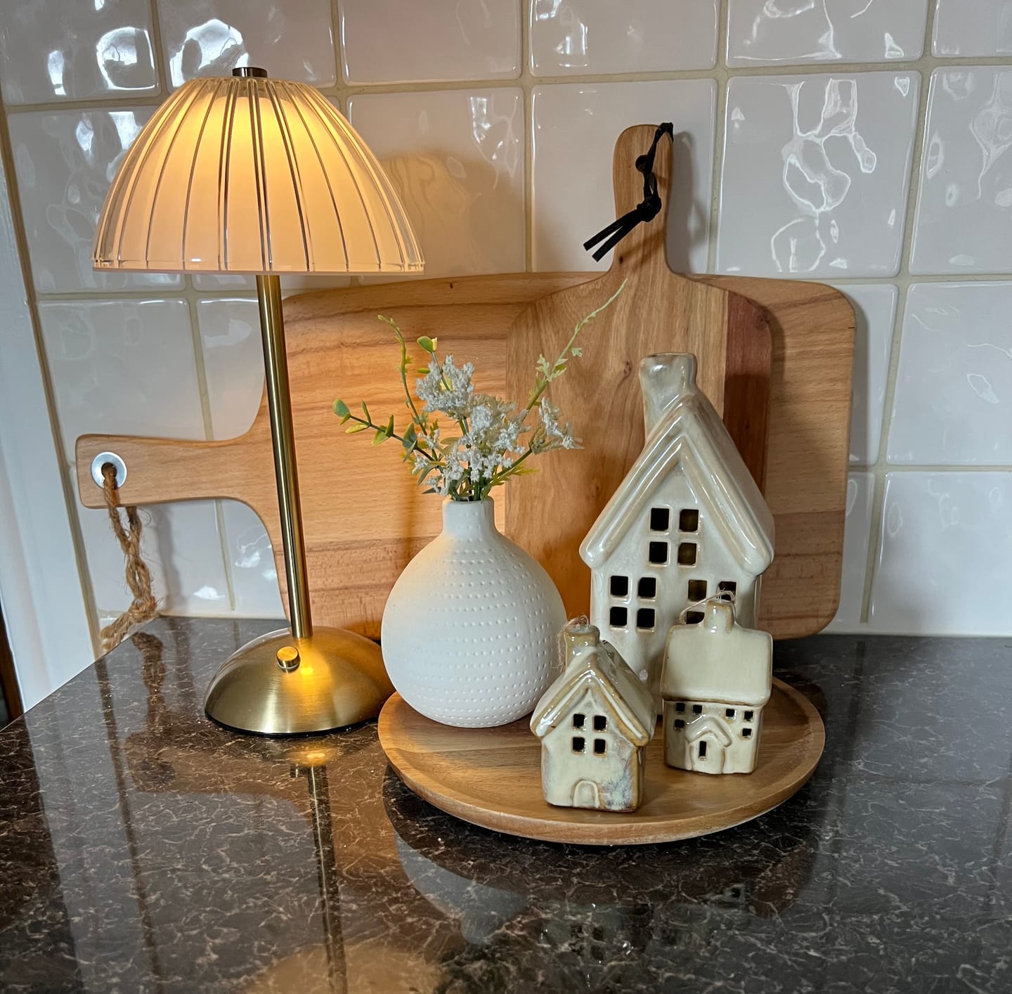 Customer photo review of Rustic Hanging Cottage Ornaments - Set of 2