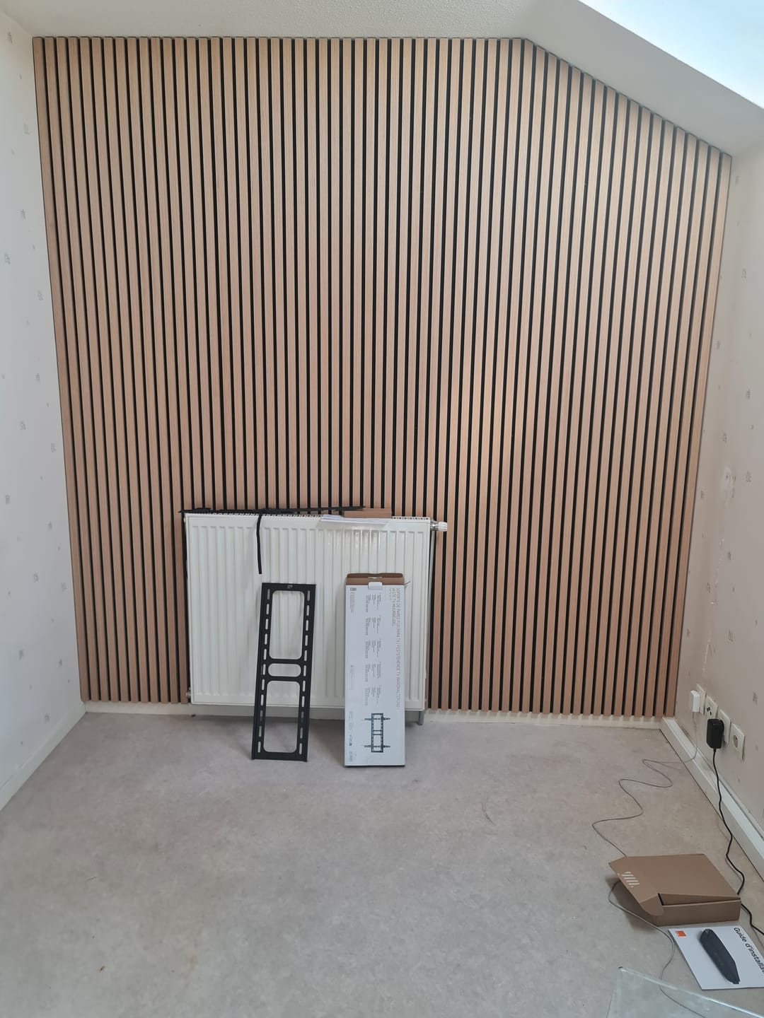 Customer photo review of Panneau acoustique en bois | Chêne Naturel | De première qualité