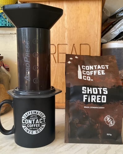 Customer photo review of Contact Coffee Co Mug | Bravo