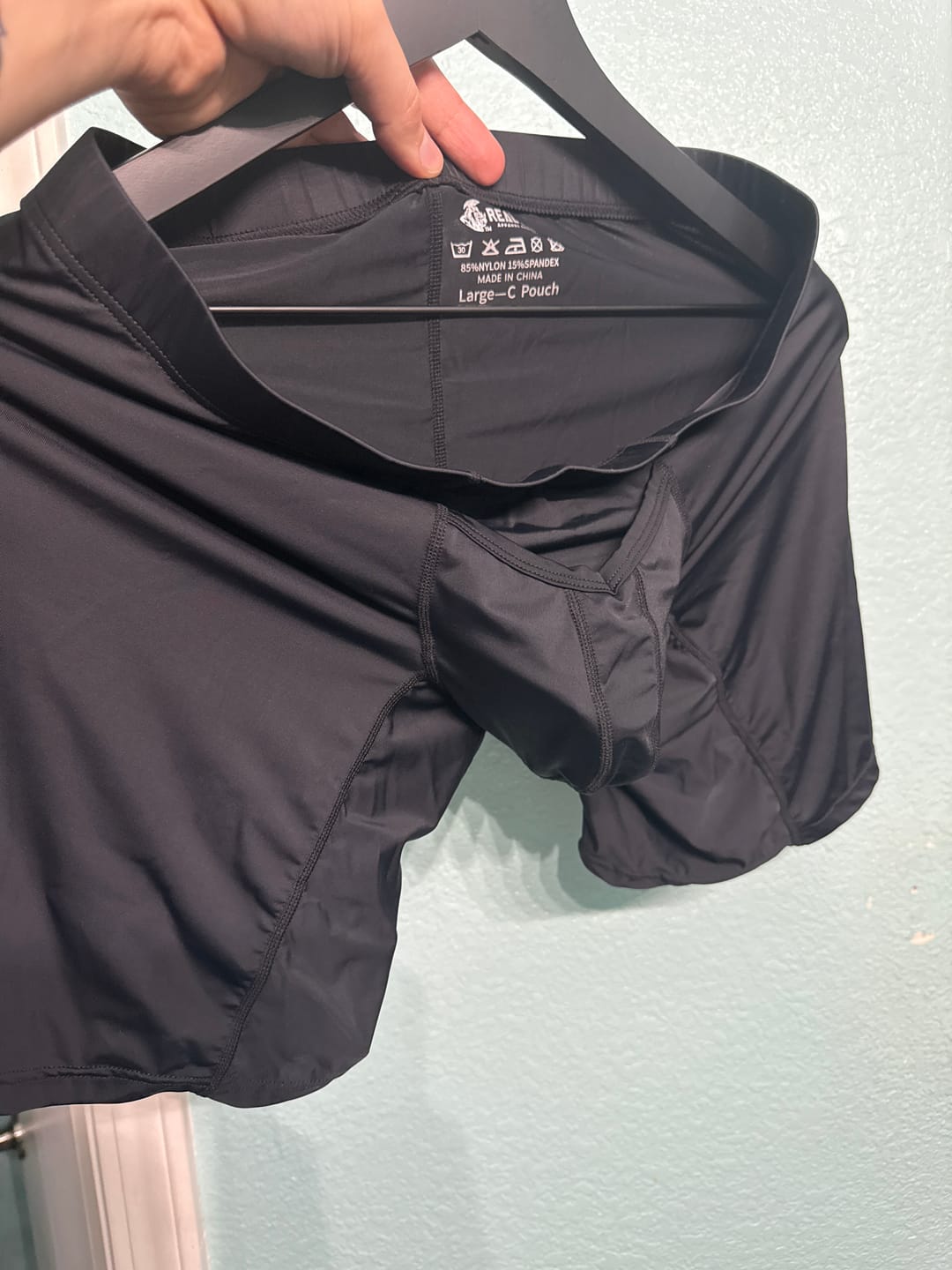 Customer photo review of Nylon 9in Boxer Briefs V-FLY 3pk Black
