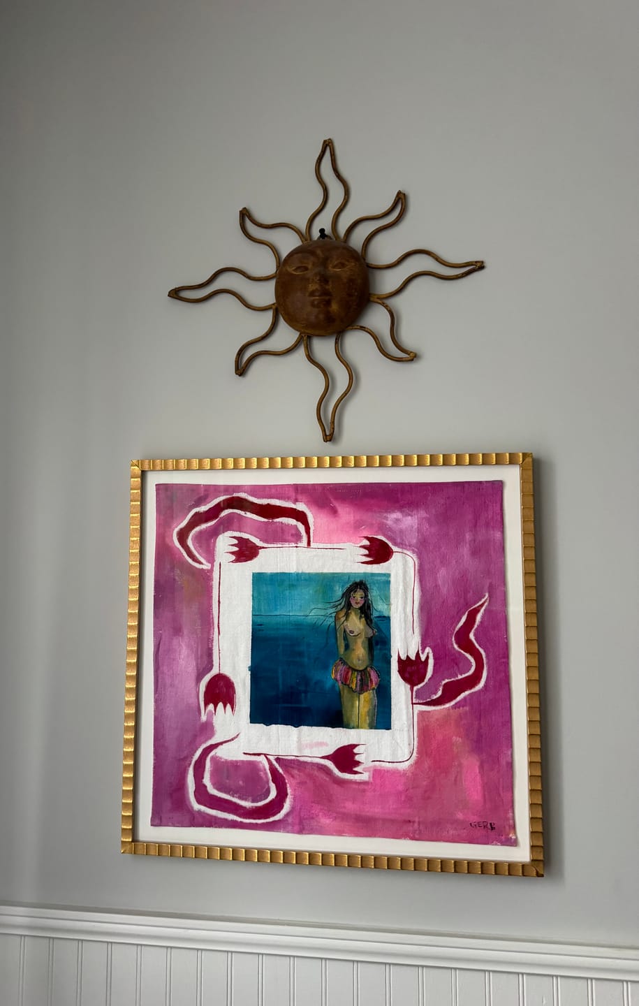 Customer photo review of Beach Baby 20x20"