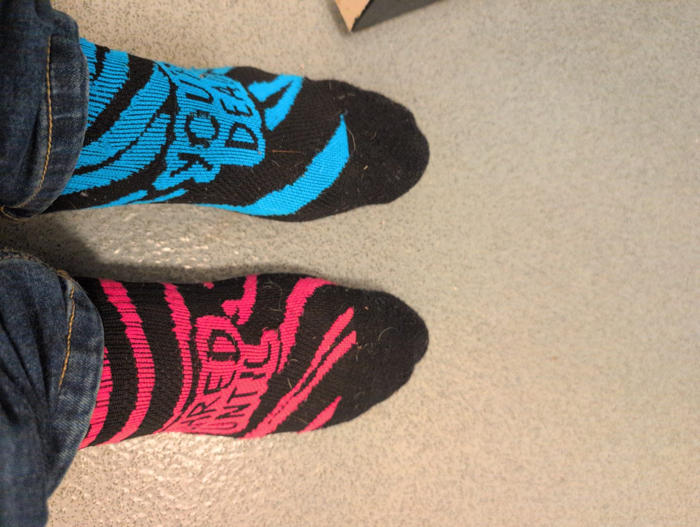 Customer photo review of Lucky Dip | Compression Shred Socks