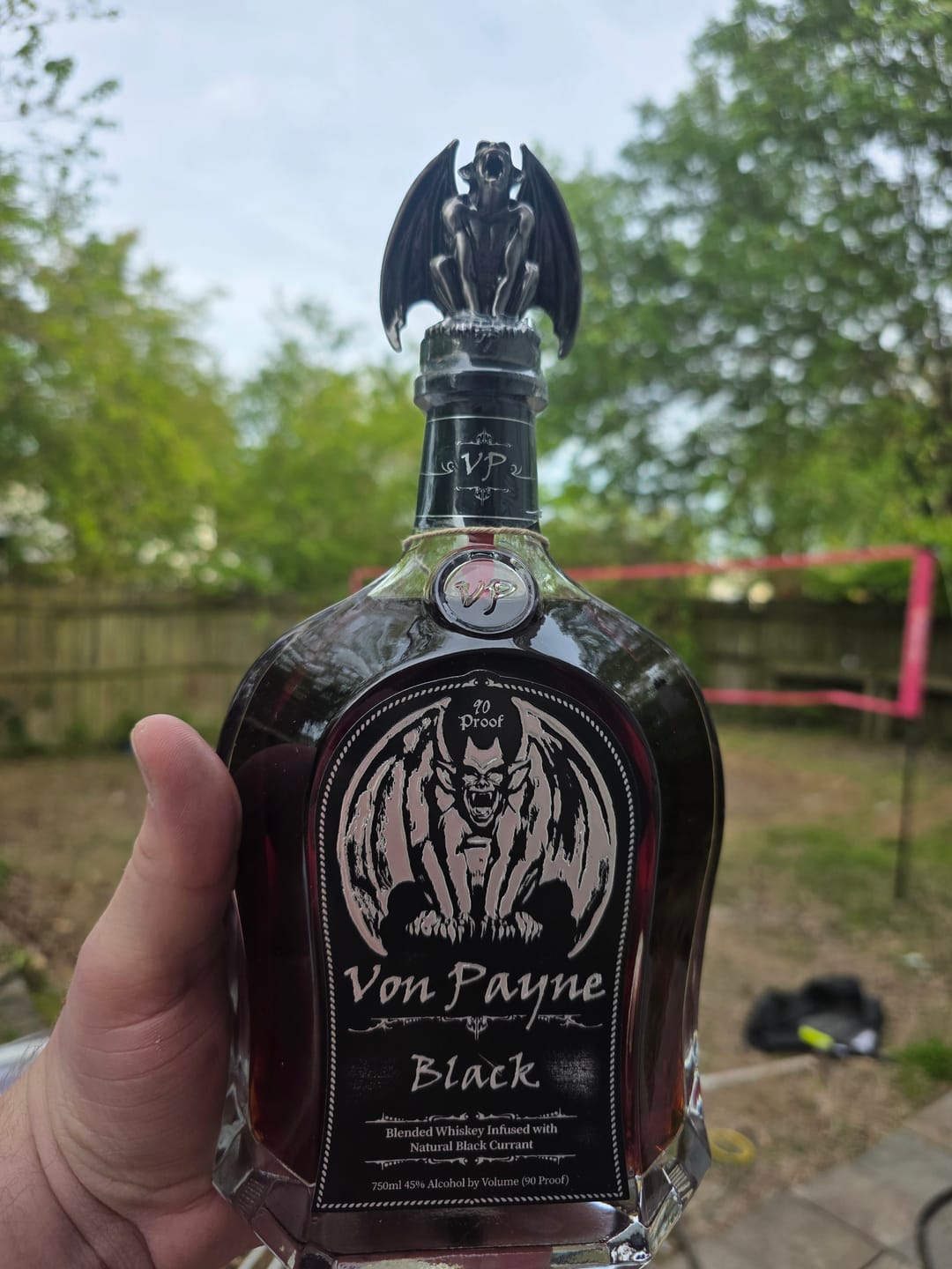Customer photo review of Von Payne Black Blended Whiskey
