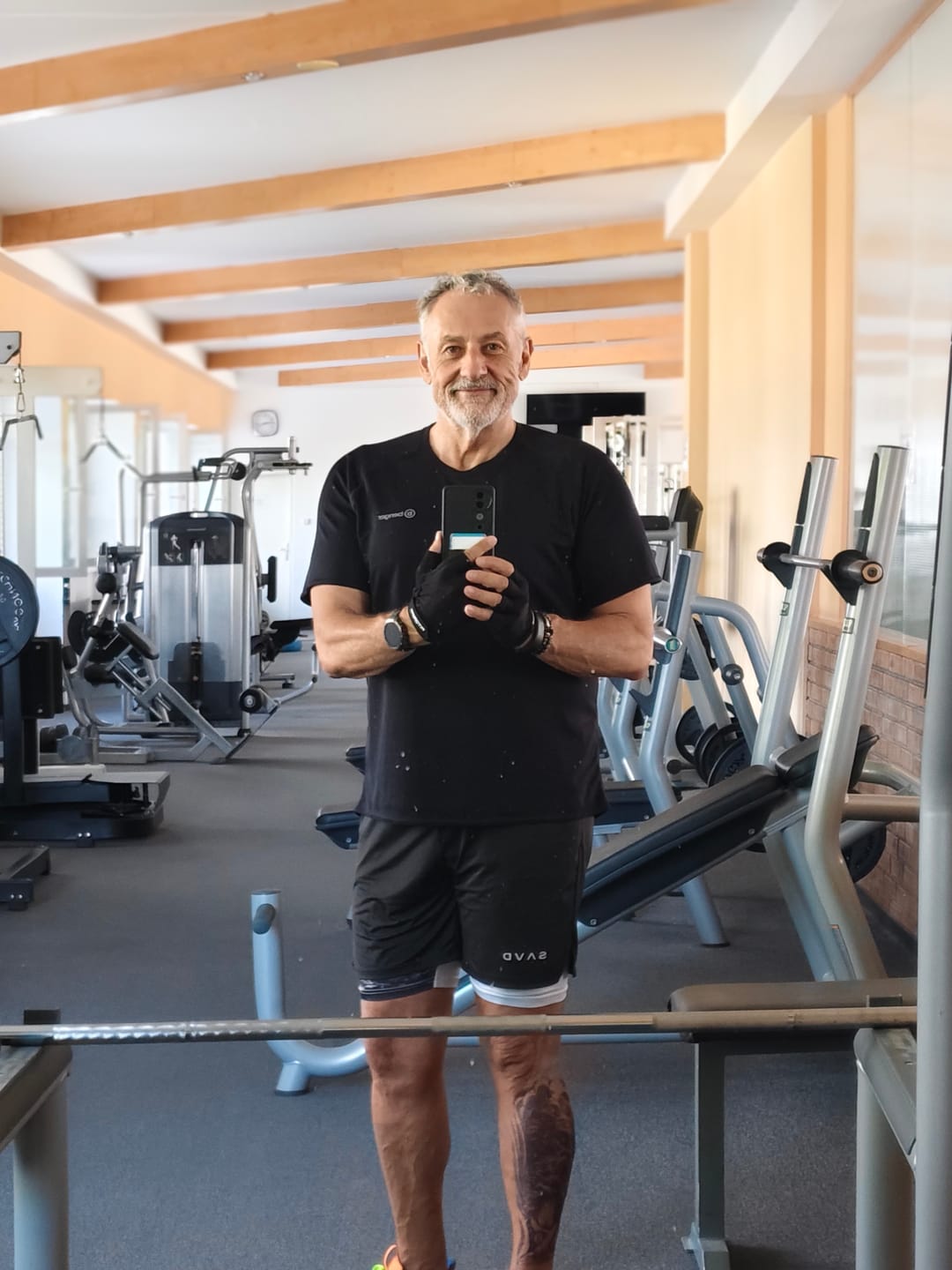 Customer photo review of Isaiah 41:10 Angel & Devil Performance Shorts