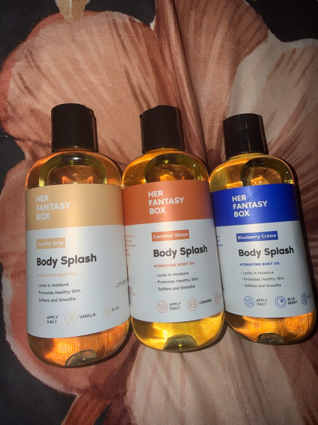 Customer photo review of Sweet Skin Body Oil Bundle