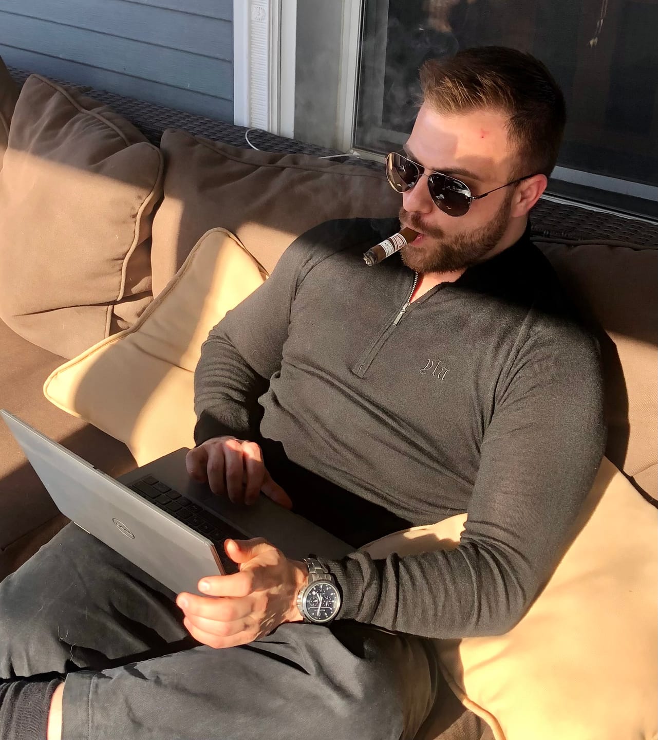 Customer photo review of 8048 - Monaco Wool Quarter-Zip Sweaters