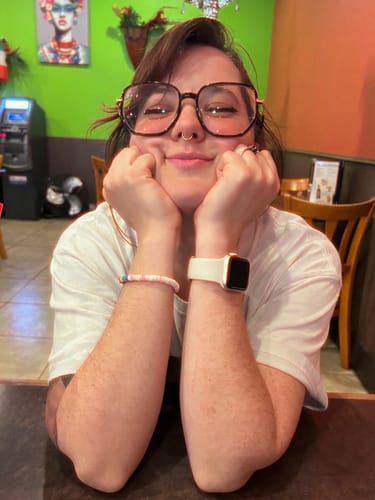 Customer photo review of Zelda Eyeglasses