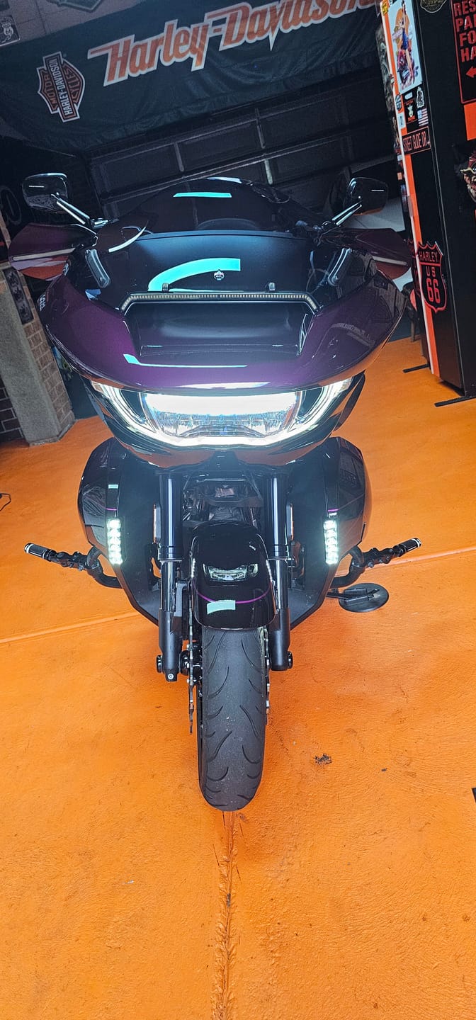 Customer photo review of Hand Guards with LED for Touring & Softails