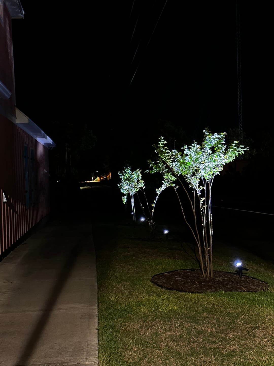 Customer photo review of TSUN 4/7 LEDs Outdoor Solar Spot Lights