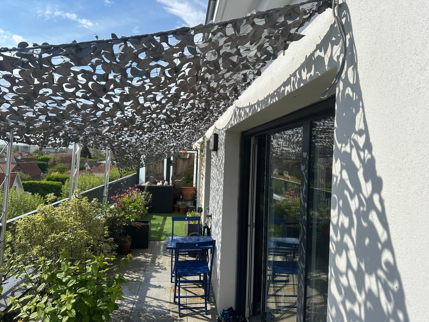 Customer photo review of Filet de camouflage renforcé gris