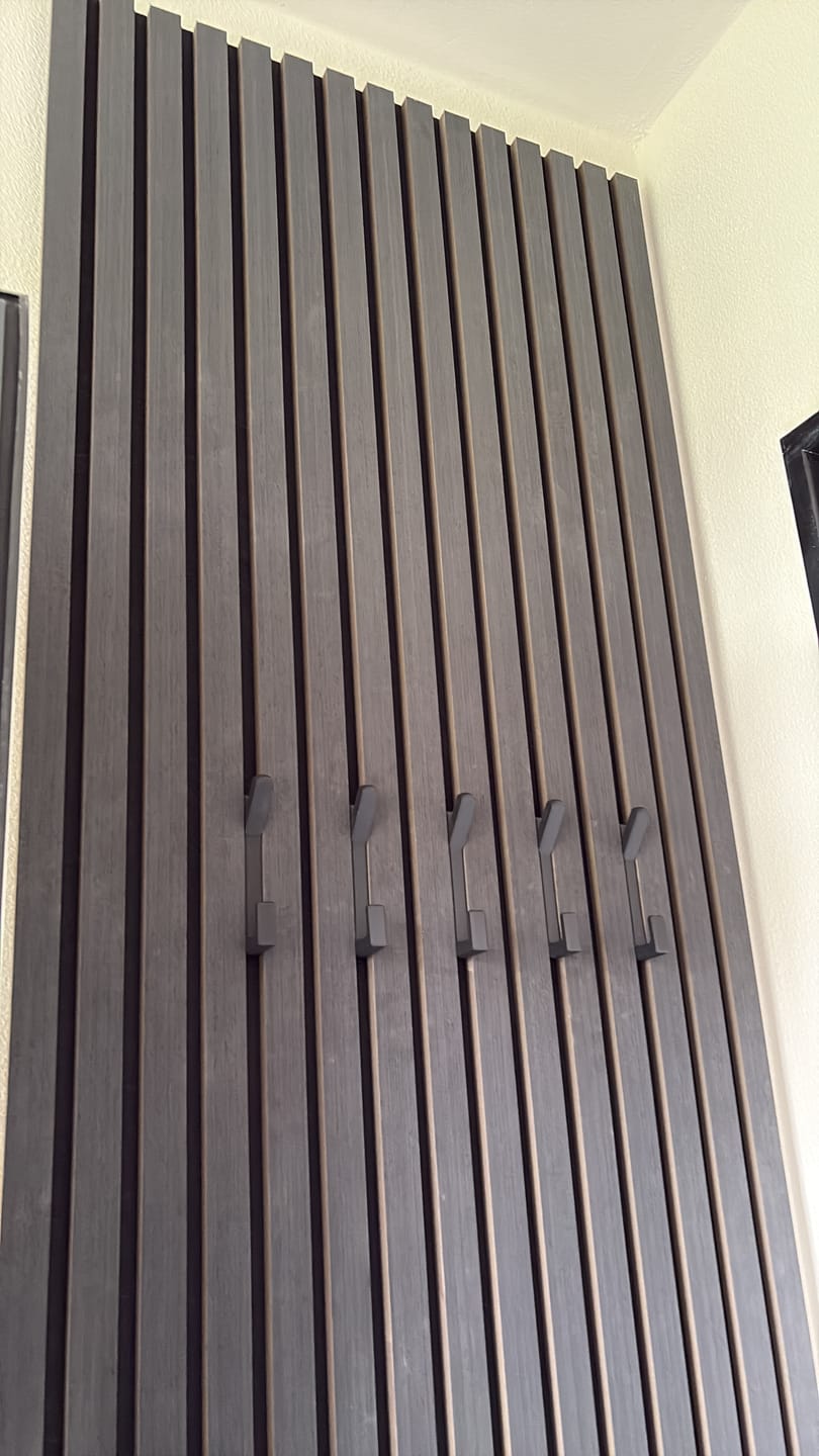 Customer photo review of AkuPanel Zwart Eiken Hout | 240cm x 60cm | 1-zijdig écht houtfineer