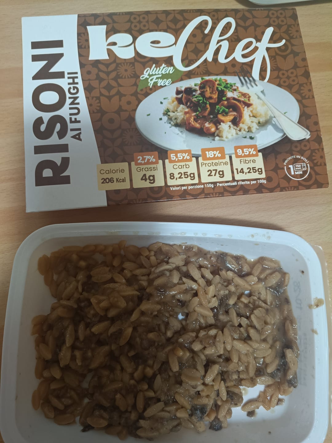 Customer photo review of Risoni keChef ai funghi Pronti