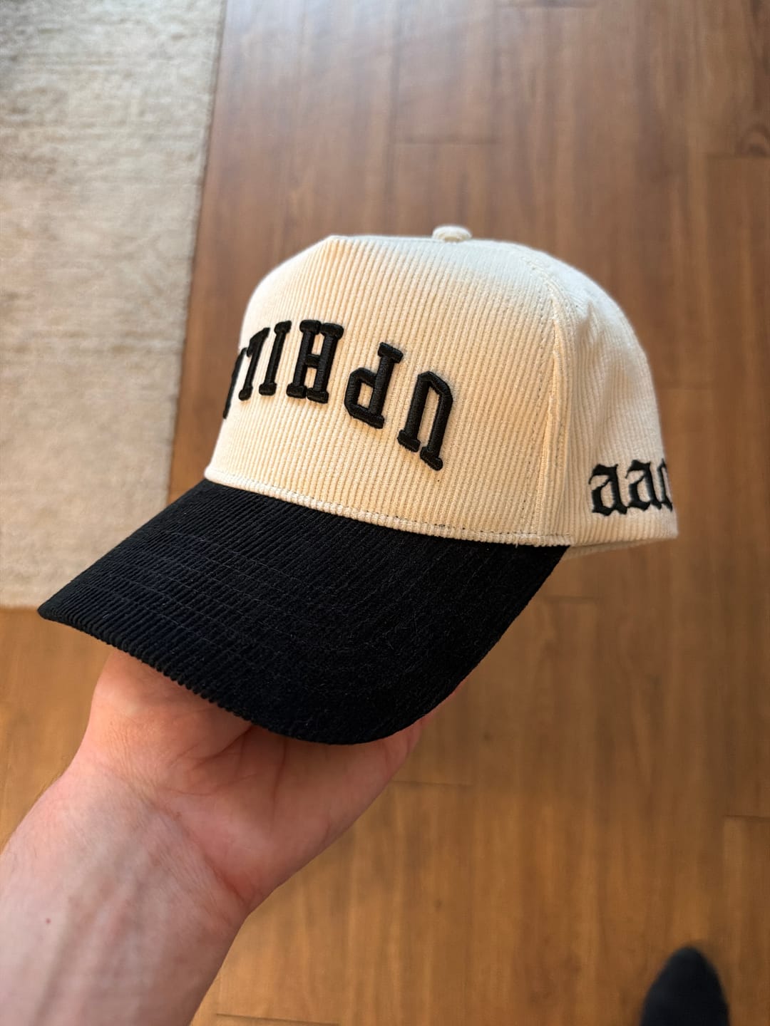 Customer photo review of Signature Off-White Corduroy