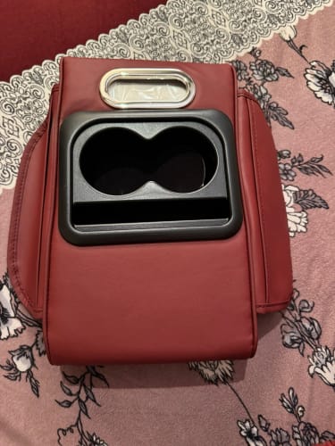 Customer photo review of Multifunctional PU Leather Car Armrest Box Mat