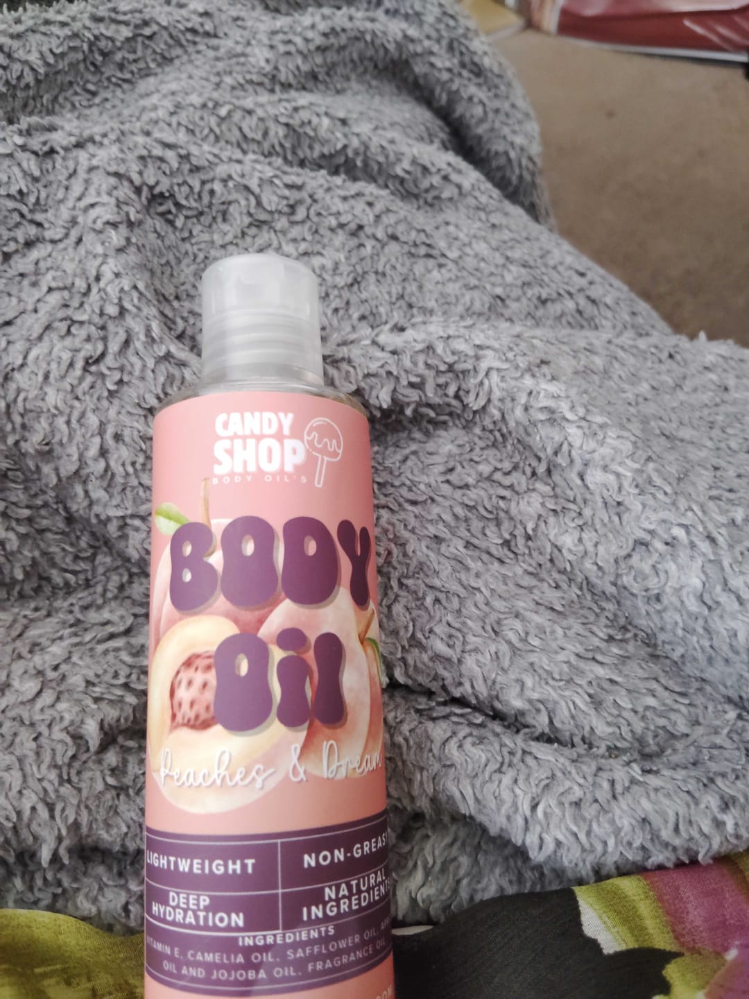 Customer photo review of Peaches & Dream Body Oil