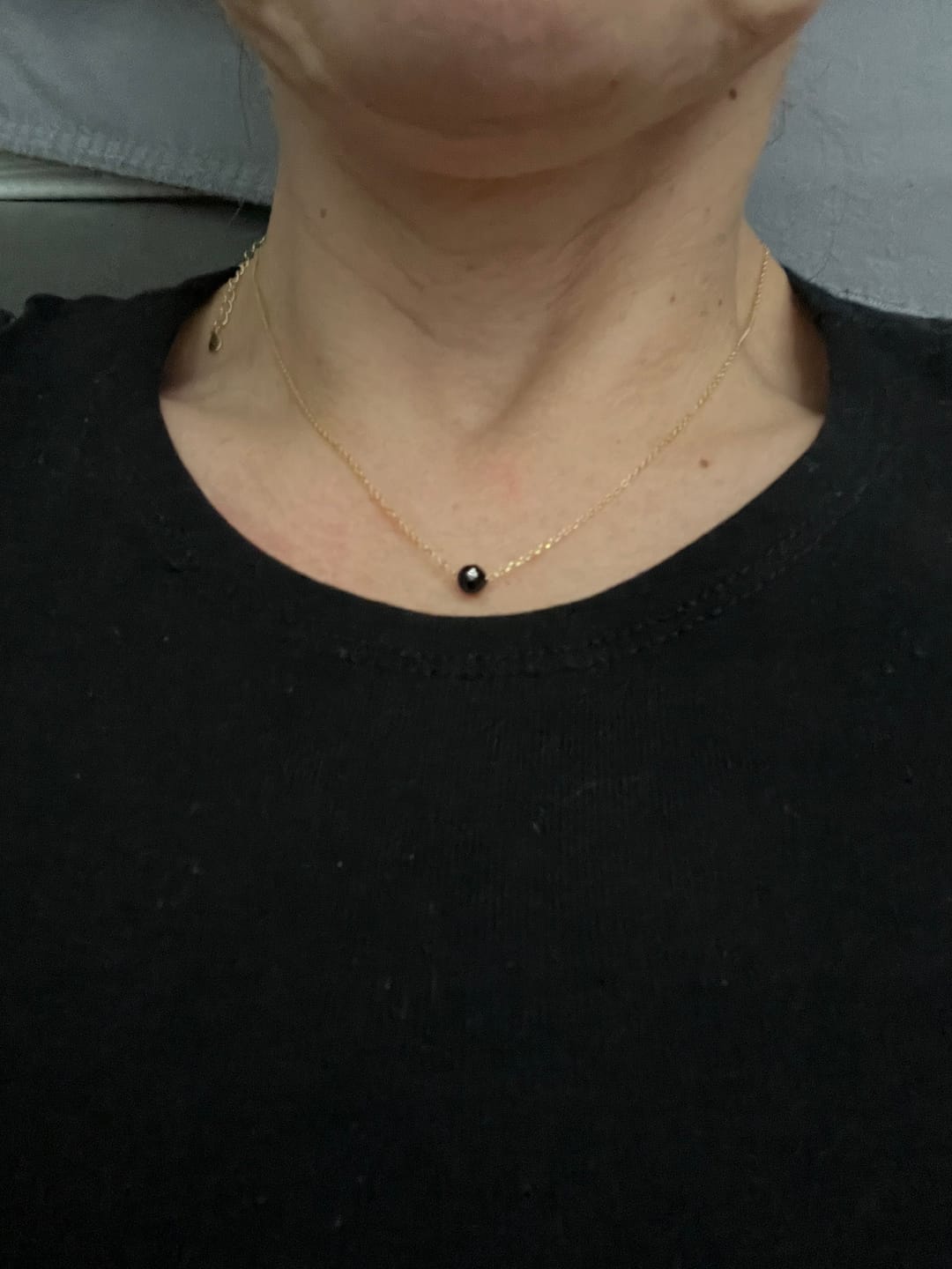 Customer photo review of Turmalin Halskette - Geschliffen S925 Silber Gold legiert