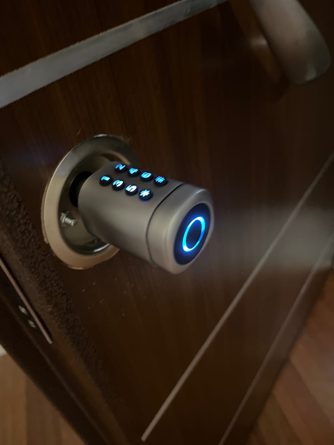 Customer photo review of Akıllı Kapı Kilidi | Gümüş Seri, 5'li Giriş, Parmak İzli, Mobil, Şifre, Kart, Smartlock (X8052)