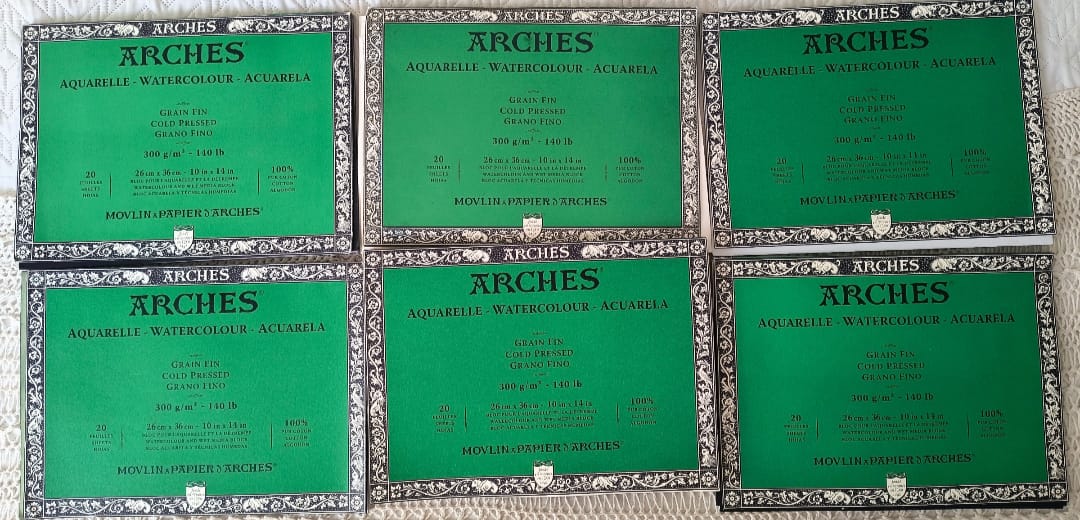 Customer photo review of Arches - Block Acuarela Grano Fino 300 g/m2 20 h