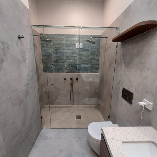 Customer photo review of Curved Floating Shelf (Spotted Gum)