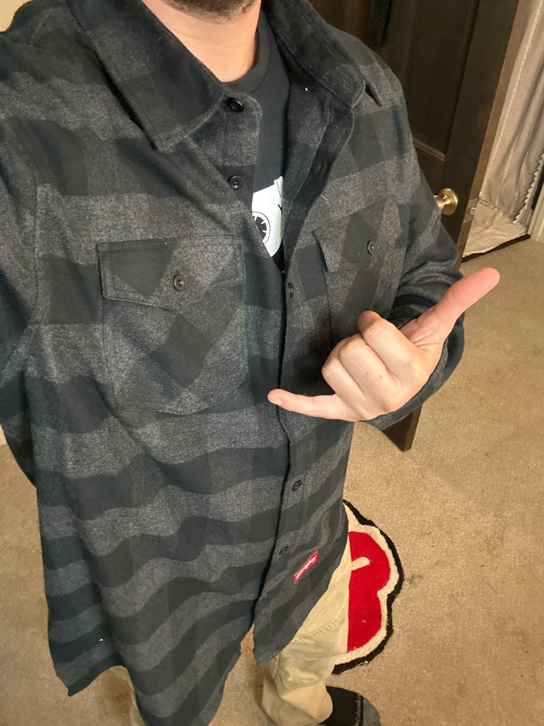 Customer photo review of 80Eighty® Charcoal-Black Flannel