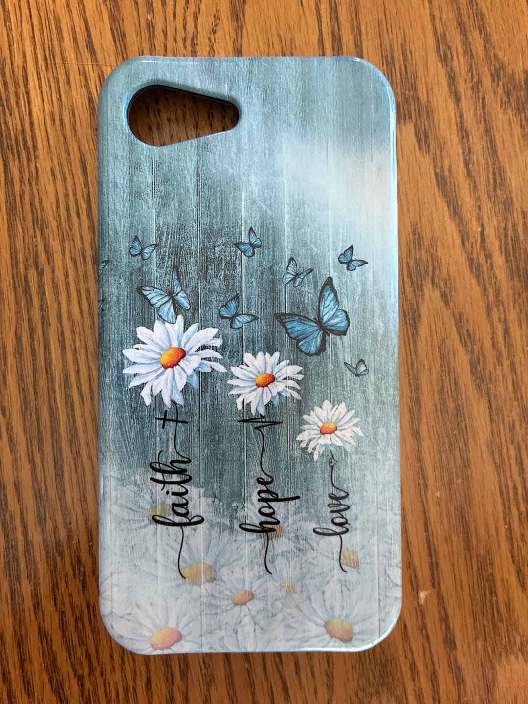 Customer photo review of Faith Hope Love Daisy Butterfly Phone Case - Christian Phone Cases