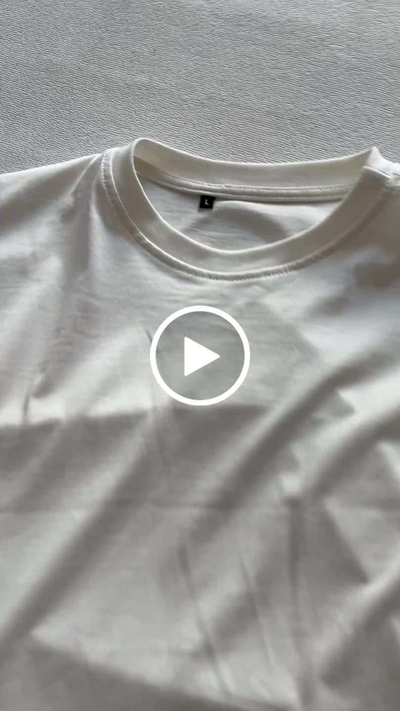 Customer video review of T-Shirt Blanks Boxy Fit 190GSM Off White