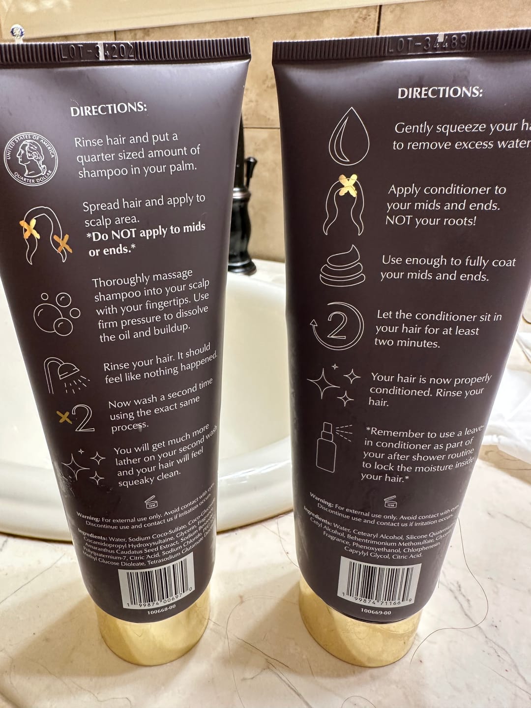 Customer photo review of Weightless Hydrating Shampoo & Conditioner Set