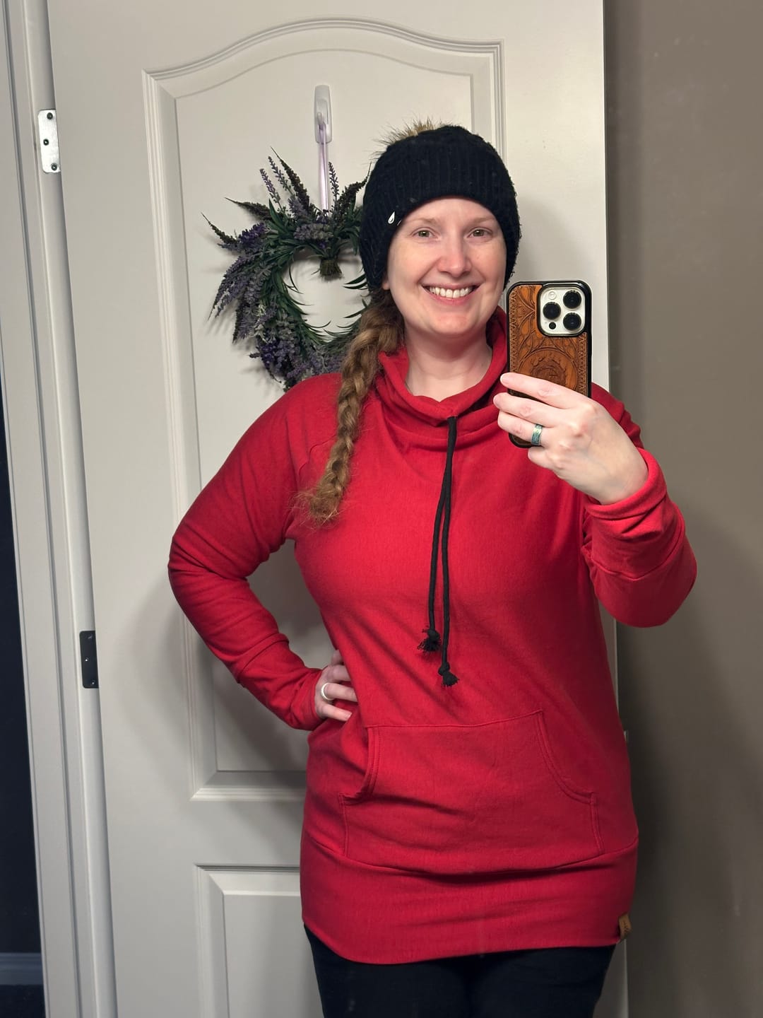 Customer photo review of *Pre-Sale* Cowl Sweatshirt (FLEECE)
