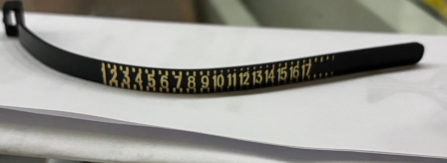 Customer photo review of Free Finger Sizer