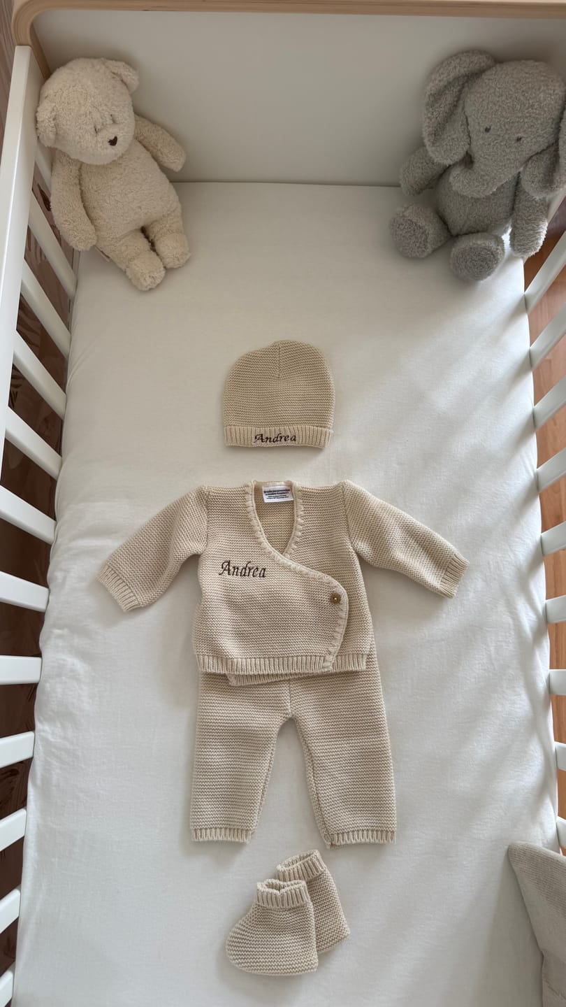 Customer photo review of Ensemble en maille brodé