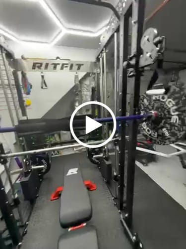 Customer video review of RitFit M1 PRO Multi-Functional Smith Machine with Cable Crossover System and Squat Rack for Home Gym