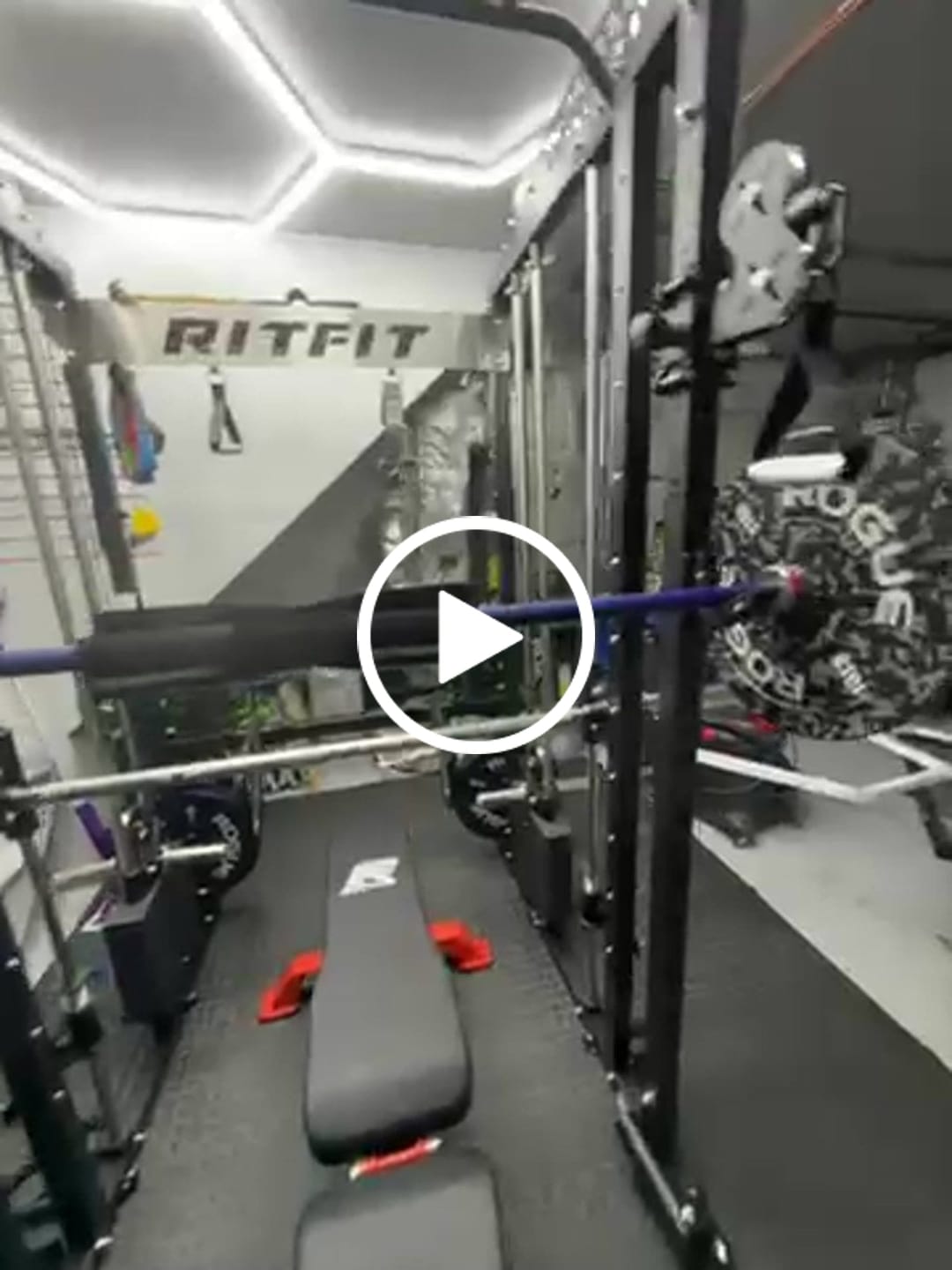 Customer video review of RitFit M1 PRO Multi-Functional Smith Machine with Cable Crossover System and Squat Rack for Home Gym