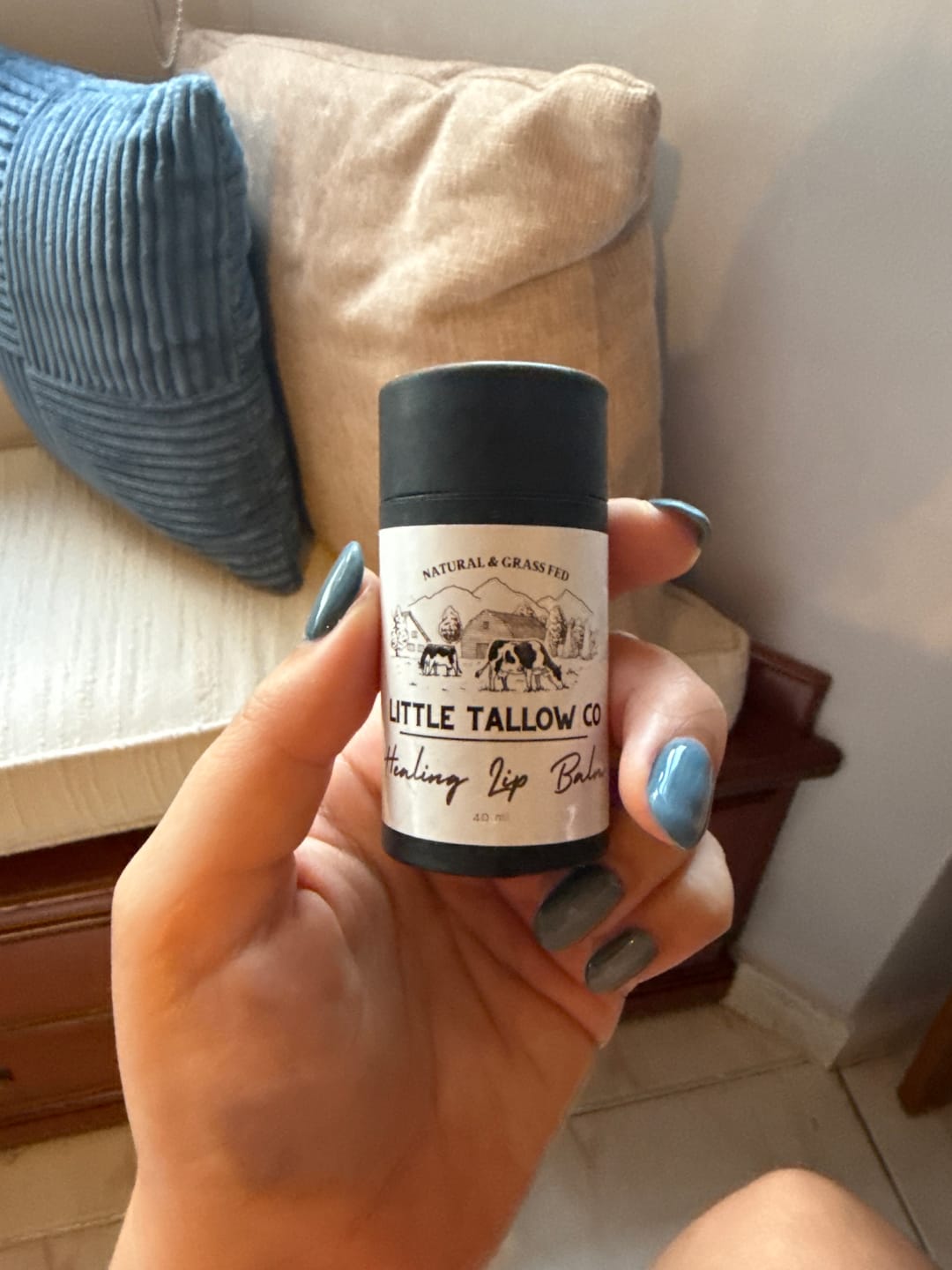 Customer photo review of Healing Tallow Lip Balm