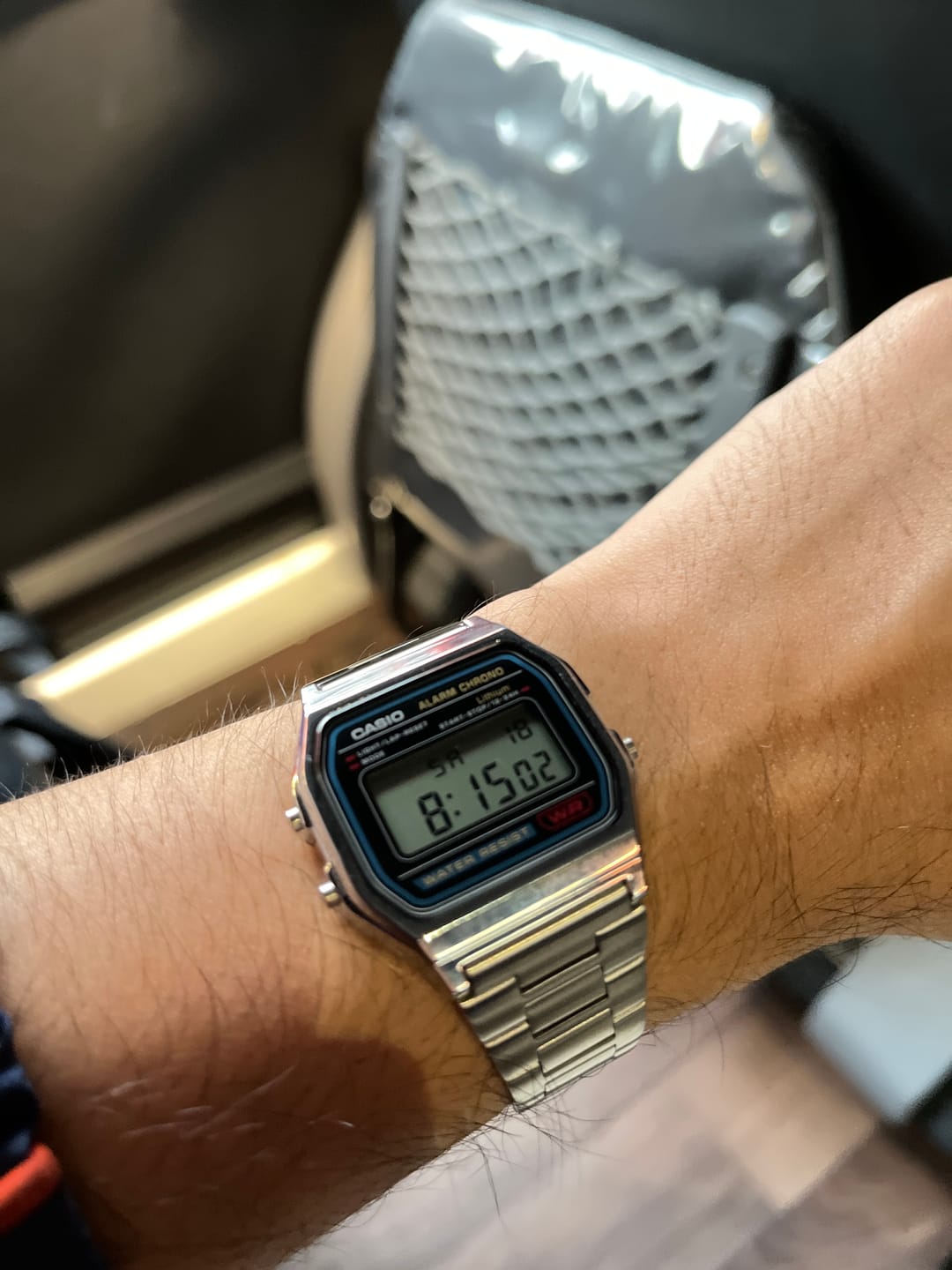 Customer photo review of Reloj Casio Vintage A158WA-1JH Azul/Plateado JDM