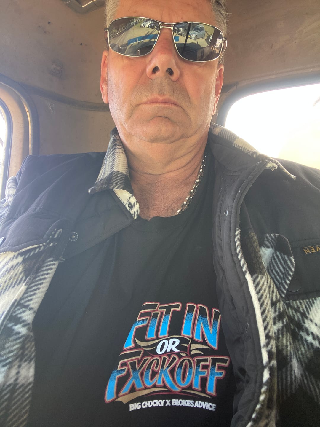 Customer photo review of Big Chocky | Fit In Tee
