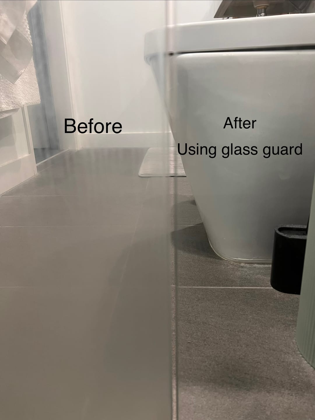 Customer photo review of GLASSGUARD® Glass Restoration Stain Remover Diamond Edition