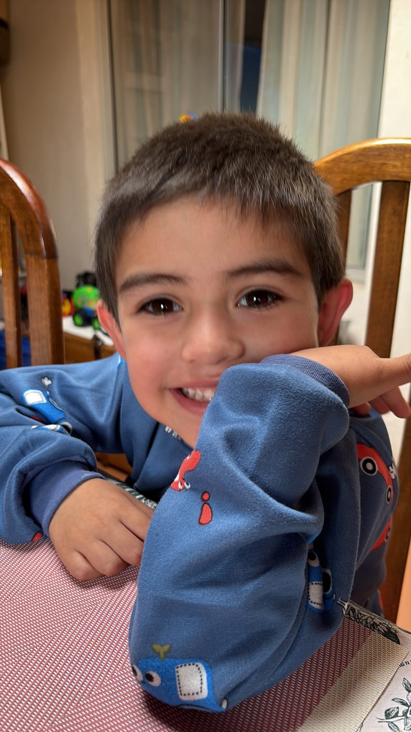 Customer photo review of Pijama Afranelado Auto Azul