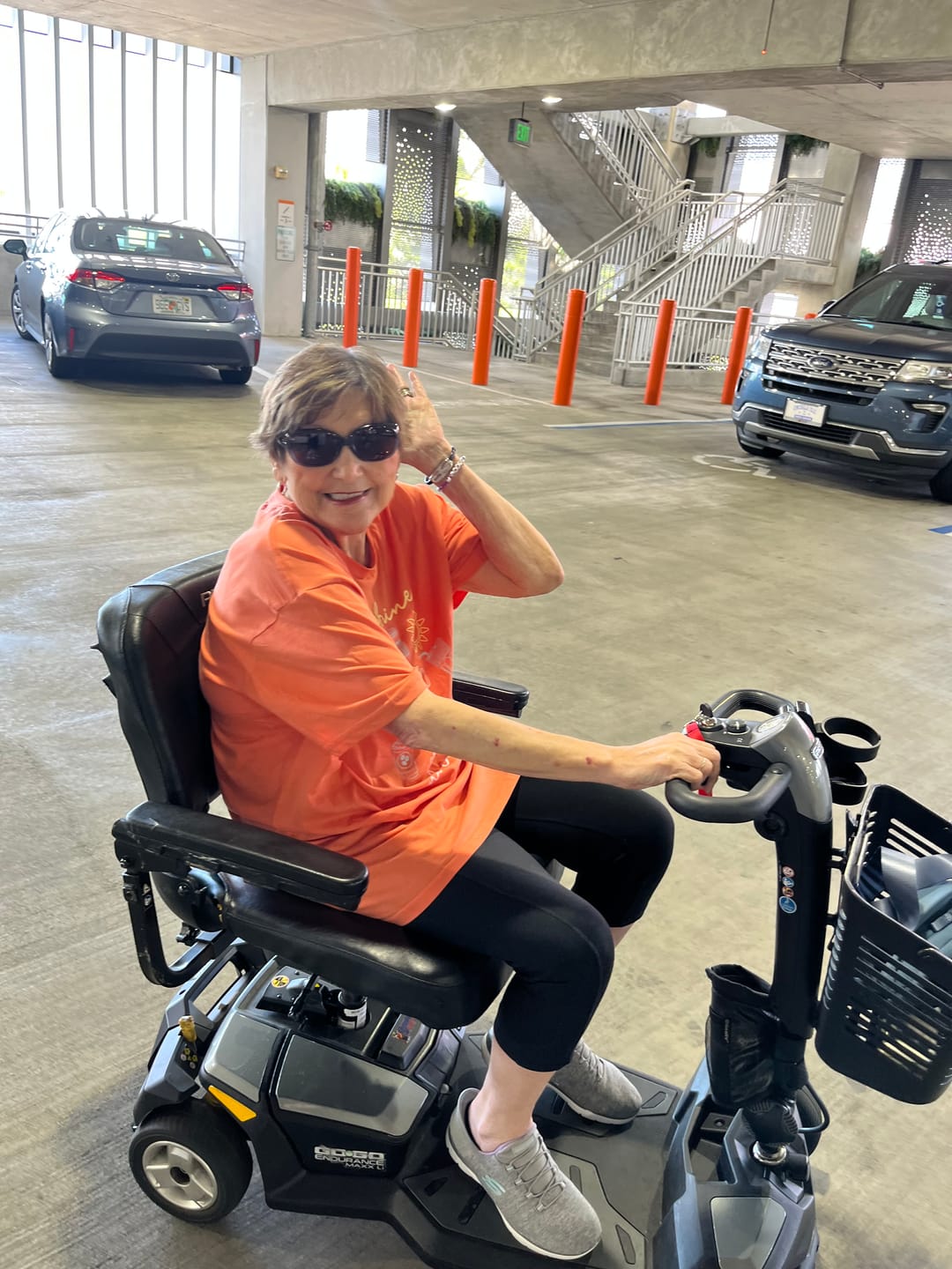 Customer photo review of Multiday Mobility & ECV Foldable Travel Scooter Rental 300 Pound Capacity (3 or more days)