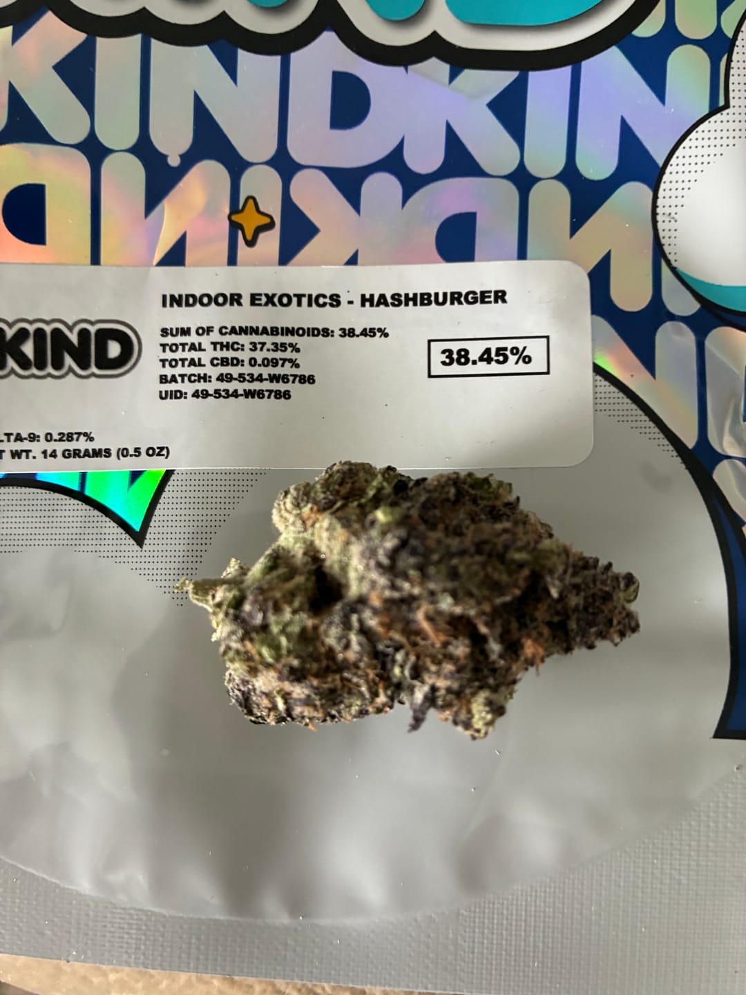 Customer photo review of Indoor Exotics - Hashburger - 14 Grams - Indica