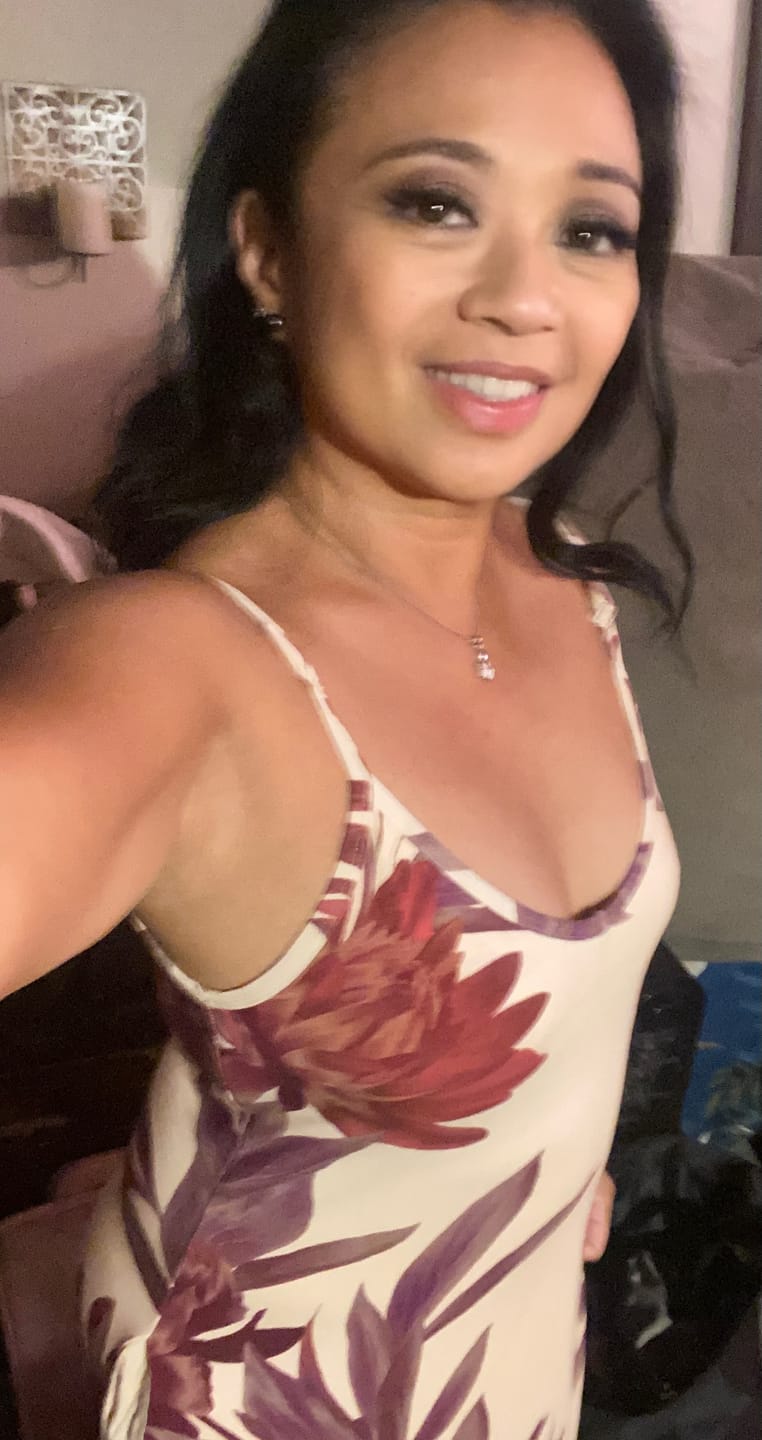 Customer photo review of Goddess Gown - Spring Floral