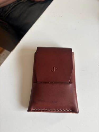 Customer photo review of Slimmad plånbok i äkta läder